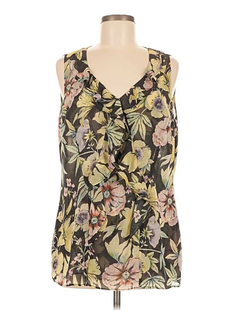 Pre-owned Cabi Sleeveless Blouse In Brown