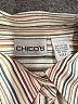 Chico's Stripes Ivory Long Sleeve Blouse Size Sm (0) - photo 7