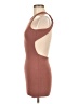 Windsor Solid Brown Casual Dress Size XS - photo 5
