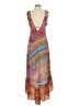 RUBY YAYA 100% Polyester Print Orange Casual Dress Size S - photo 2