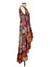 RUBY YAYA 100% Polyester Print Orange Casual Dress Size S - photo 4
