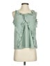 Listicle Green Sleeveless Blouse Size S - photo 1