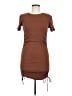 Zara Solid Brown Casual Dress Size M - photo 1