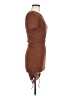 Zara Solid Brown Casual Dress Size M - photo 4
