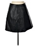Zara Basic Solid Black Faux Leather Skirt Size L - photo 1