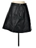 Zara Basic Solid Black Faux Leather Skirt Size L - photo 2