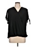 Unbranded Black Short Sleeve Blouse Size L - photo 1