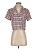 Shein 100% Polyester Pink Short Sleeve Blouse Size S - photo 1