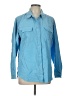 Fabrizio Gianni Color Block Blue Long Sleeve Button-Down Shirt Size L - photo 1