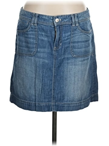 White House Black Market Denim Skirt (view 1)