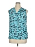 Crosby 100% Polyester Teal Sleeveless Blouse Size XL - photo 1
