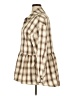 Unbranded 100% Polyester Plaid Tan 3/4 Sleeve Blouse Size 1X - photo 5