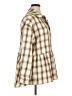 Unbranded 100% Polyester Plaid Tan 3/4 Sleeve Blouse Size 1X - photo 4