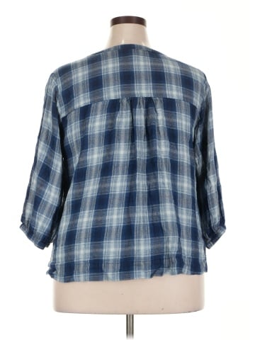 Wrangler Jeans Co 3/4 Sleeve Blouse (view 2)