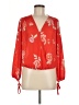 Collective Concepts 100% Polyester Red Long Sleeve Blouse Size M (petite) - photo 1