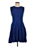 VERTIGO Solid Blue Cocktail Dress Size XS - photo 1