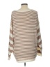 Time After Time Stripes Brown Pullover Sweater Size L - photo 2