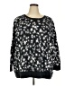 Woman Within Stars Black Pullover Sweater Size 30 (3X) - photo 1