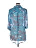 Rory Beca 100% Polyester Teal 3/4 Sleeve Blouse Size M - photo 2