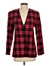 Albert Nipon Plaid Red Blazer Size 4 - photo 1