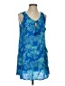 Pineapple 100% Rayon Tropical Blue Cocktail Dress Size S - photo 1