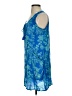 Pineapple 100% Rayon Tropical Blue Cocktail Dress Size S - photo 5