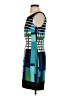 Connected Apparel Graphic Teal Cocktail Dress Size 4 - photo 5
