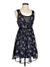 Forever 21 100% Polyester Floral Blue Casual Dress Size S - photo 1