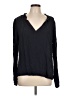 Hinge 100% Rayon Black Long Sleeve Blouse Size L - photo 1