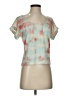 Full Tilt Tie-dye Teal Short Sleeve Top Size S - photo 1