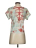 Full Tilt Tie-dye Teal Short Sleeve Top Size S - photo 2