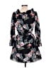 Intermix Floral Black Cocktail Dress Size L - photo 2