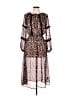 Knox Rose Animal Print Brown Cocktail Dress Size S - photo 1