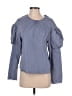 Drew Blue 3/4 Sleeve Blouse Size S - photo 1