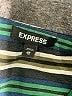 Express 100% Polyester Stripes Green Casual Dress Size XL - photo 7