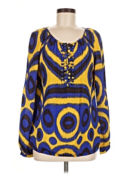 Tory Burch Long Sleeve Silk Top