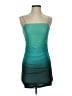 Assorted Brands Color Block Teal Cocktail Dress Size S - photo 1