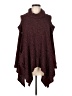 For Cynthia Burgundy Poncho Size M - photo 1
