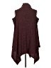 For Cynthia Burgundy Poncho Size M - photo 2