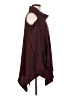 For Cynthia Burgundy Poncho Size M - photo 4