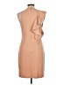 Venus Solid Tan Cocktail Dress Size L - photo 2