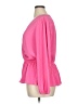 On 34th 100% Polyester Pink Long Sleeve Blouse Size 0X - photo 5