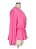 On 34th 100% Polyester Pink Long Sleeve Blouse Size 0X - photo 4