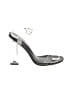 Cape Robbin Silver Black Heels Size 6 1/2 - photo 1