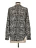 Collective Concepts 100% Polyester Houndstooth Black Long Sleeve Blouse Size S - photo 2