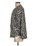 Collective Concepts 100% Polyester Houndstooth Black Long Sleeve Blouse Size S - photo 5