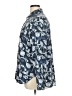 Evri Paisley Blue Long Sleeve Blouse Size XL - photo 5