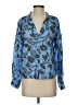 Ann Taylor LOFT Blue Long Sleeve Blouse Size XS - photo 1