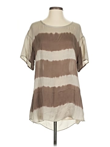 The Fisher Project Short Sleeve Silk Top (view 1)