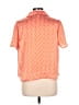 Eclair 100% Polyester Orange Short Sleeve Blouse Size L - photo 2